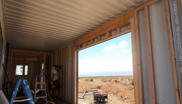 Cutting, and Framing a Container